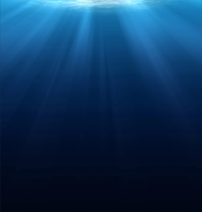 Deep underwater scene. Nothing but depth and water here.